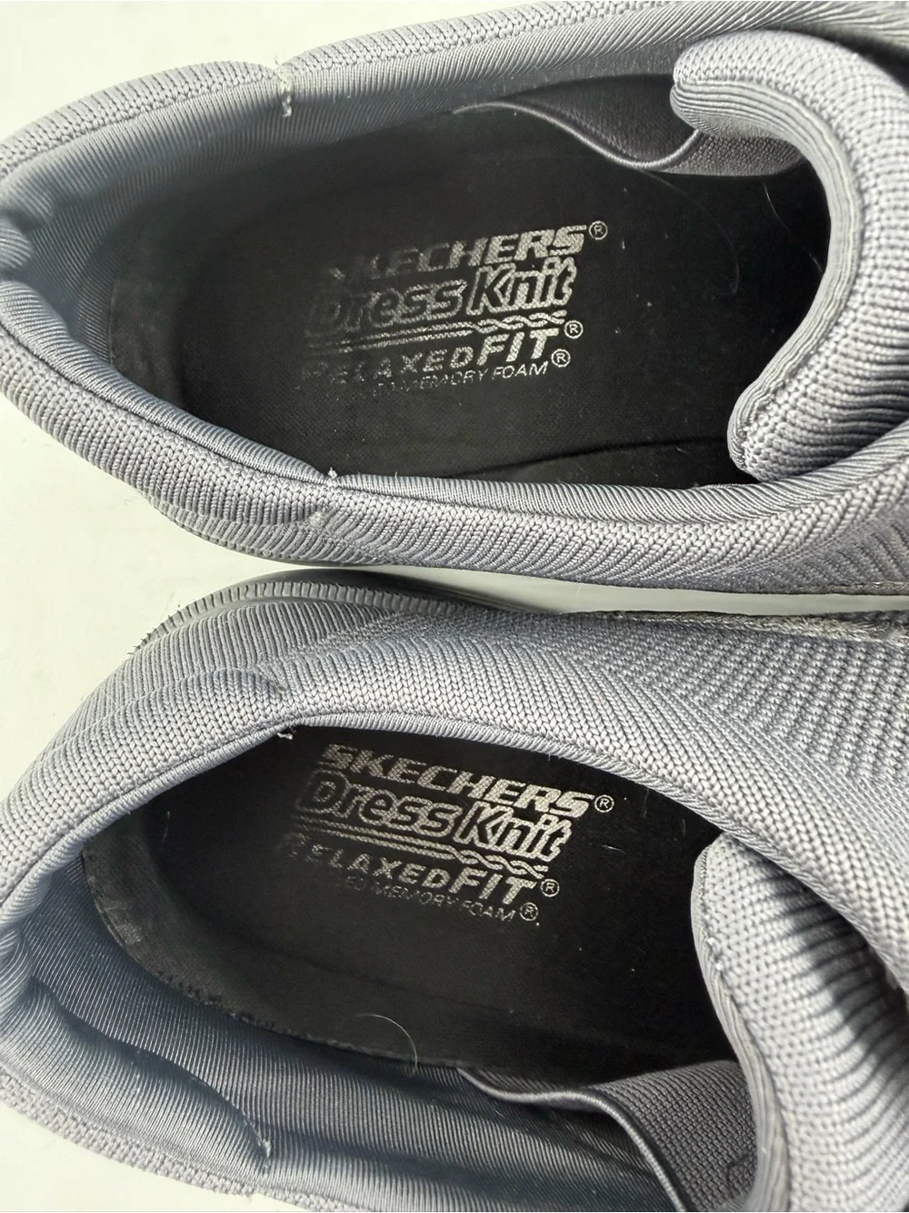 Skechers Men’s Caswell Aleno Dark Grey -SZ 8.5- Lace-Up Comfort Oxford Shoes